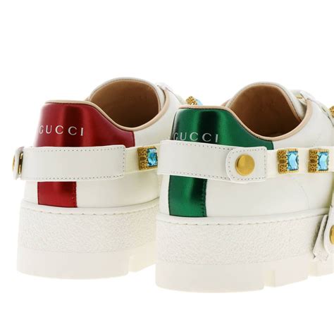 white gucci sneakers women|women gucci sneakers outlet.